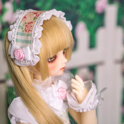 [SDMドール服]シュガーリーローズガーデンワンピースセット(3色展開) 3枚目の画像