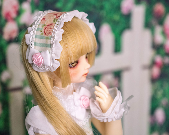 [SDMドール服]シュガーリーローズガーデンワンピースセット(3色展開) 3枚目の画像