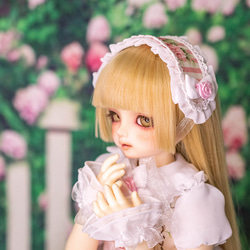 [SDMドール服]シュガーリーローズガーデンワンピースセット(3色展開) 8枚目の画像