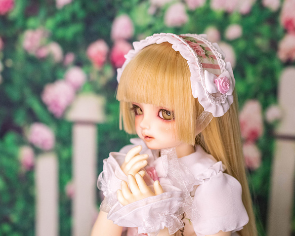[SDMドール服]シュガーリーローズガーデンワンピースセット(3色展開) 8枚目の画像