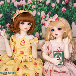 [DearSDドール服]午後のティータイム ワンピースセット 3枚目の画像