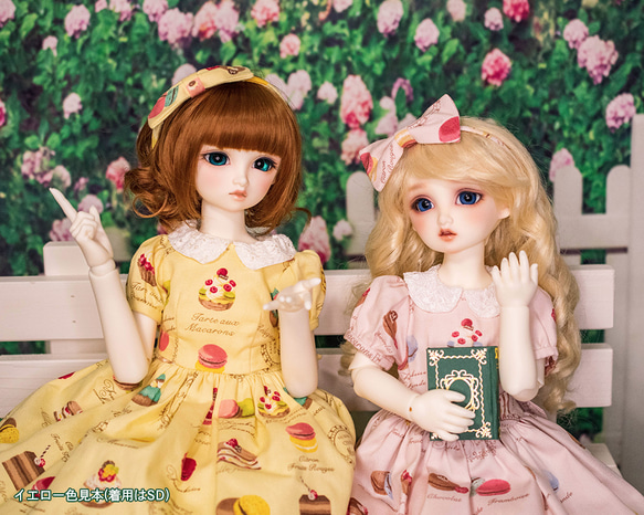 [DearSDドール服]午後のティータイム ワンピースセット 3枚目の画像