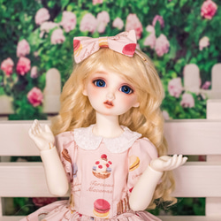 [DearSDドール服]午後のティータイム ワンピースセット 4枚目の画像