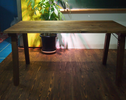 送料込 NAYA-Table ヴィンテージダイニングテーブル サイズ