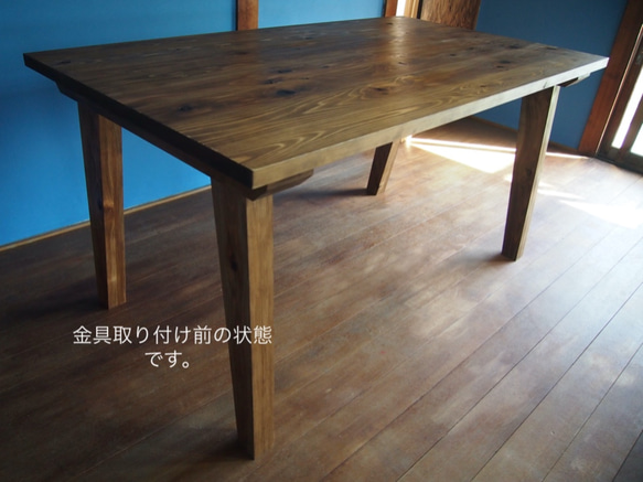 送料込　NAYA-Table　ヴィンテージダイニングテーブル　サイズオーダー可　欧米の納屋にあるようなテーブル 4枚目の画像