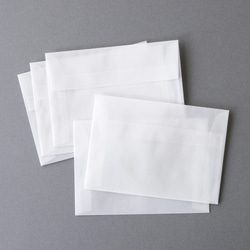 8/10まで>宛名シール付きトレーシングペーパー封筒10枚 封筒・便せん