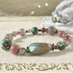 14kgf フローライト原石ブレスレット ブレスレット Natural