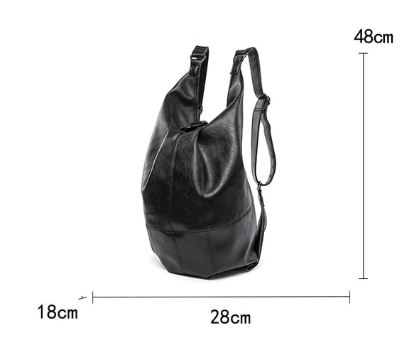 鞄 バッグ リュックサック シンプル レザー 通学通勤 ハンドバッグ ショルダーバグ レジャーバッグ トートバッグ 5枚目の画像
