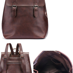 通学通勤 リュックサック 鞄 バッグ  シンプル レザー  ハンドバッグ ショルダーバグ レジャーバッグ トートバッグ 4枚目の画像