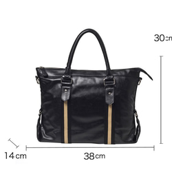 トートバッグ メンズ 鞄 A4トート バッグ シンプル レザー  ハンドバッグ ショルダーバグ レジャーバッグ 3枚目の画像