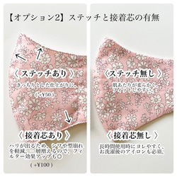 【再販】抗菌・抗ウイルス加工ダブルガーゼ使用♡立体マスク リバティ LIBERTY スモールスザンナ♡ピンク 8枚目の画像