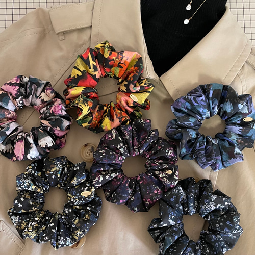 リバティ ハンドメイド シュシュとヘアゴム 63