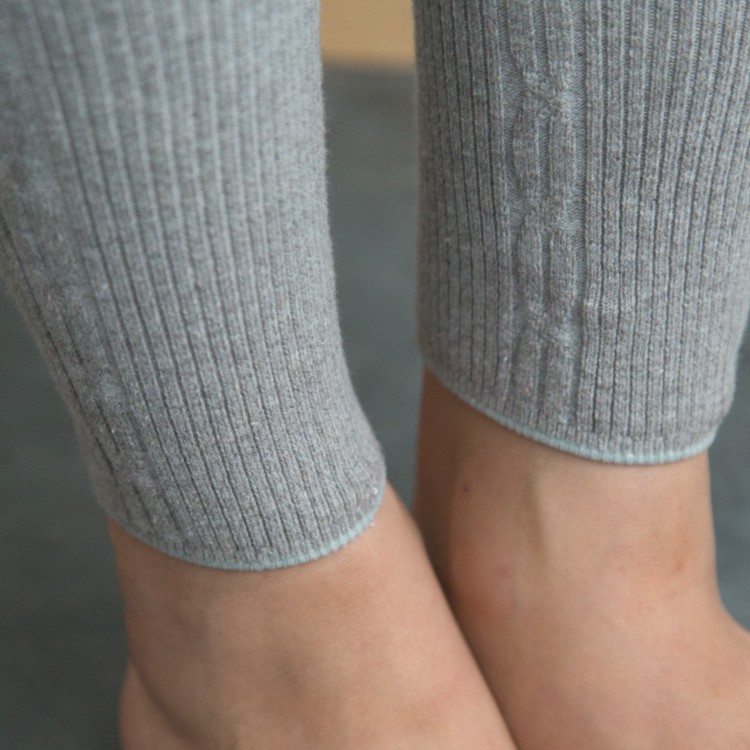 草木染リブレギンス 矢車附子染