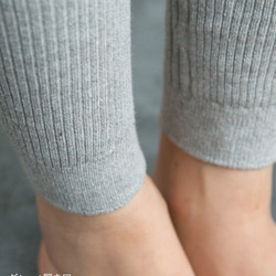 草木染レッグウォーマー 矢車附子染め 4枚目の画像