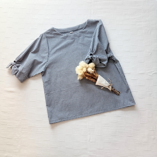 美品✨ロージーモンスター ギンガムチェックリボンブラウス 2024SS ギンガムチェックリボンブラウス – Select 20s