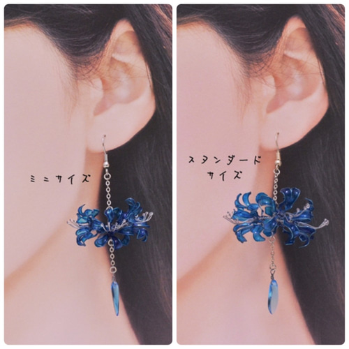虹のシャンデリアのピアス＊L＊イヤリング変更可き pe-n240-1.jpg