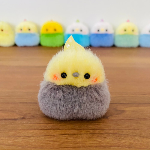 ふわふわ小さなオカメインコちゃんのぬいぐるみ 【ノーマル