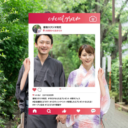 結婚式ウェルカムボードSNSパネル インスタ映え インスタ