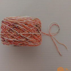 引き揃え糸No.34　ファンシーヤーン/手染め糸/ピンク糸/まとめ買いOK 4枚目の画像