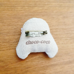 いっしょにおでかけ♪おんなのこブローチ（うさこ）　刺しゅう 3枚目の画像