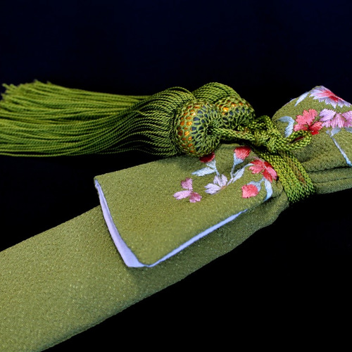 花嫁の筥迫と懐剣】抹茶 刺繍◇B品 その他オーダーメイド はこせこや