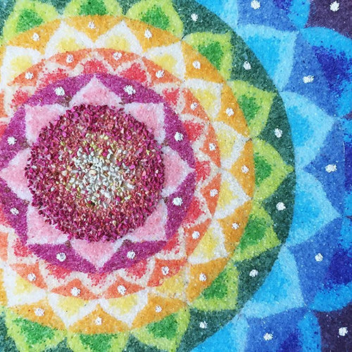 マンダラ鏡アート　カラフル ギャラリー | Dotting Studio GENIE