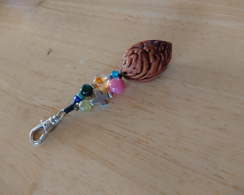 【N.574】ハンドメイド　キーチェーン 紫陽花　レースフラワー　青 N.574】ハンドメイド キーチェーン 紫陽花 レースフラワー 青