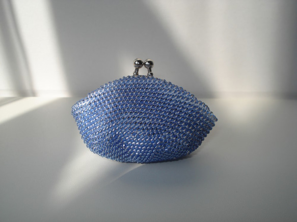 Beaded Purse --Hyacinth Blue-- (Petite) 1枚目の画像