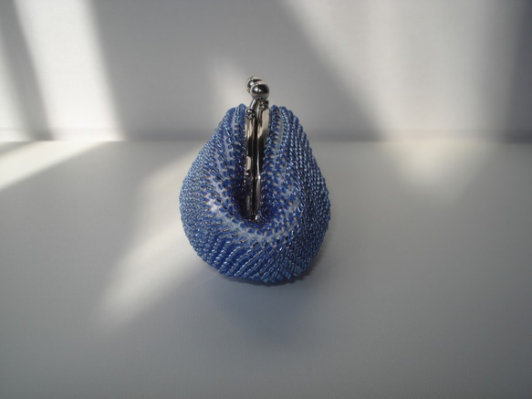 Beaded Purse --Hyacinth Blue-- (Petite) 2枚目の画像