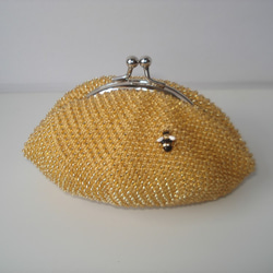 Beaded Purse --Honey & Honeybee -- 1枚目の画像