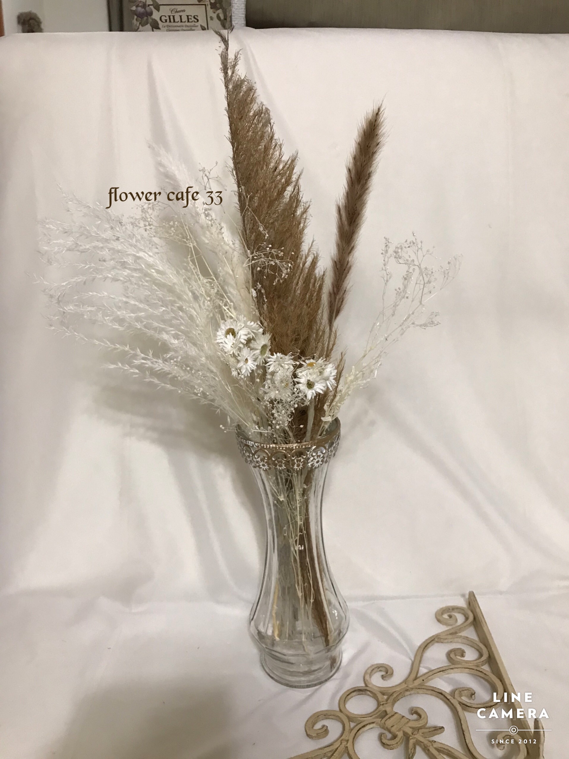 ドライフラワー☆パンパスフライングボール☆アンティーク風