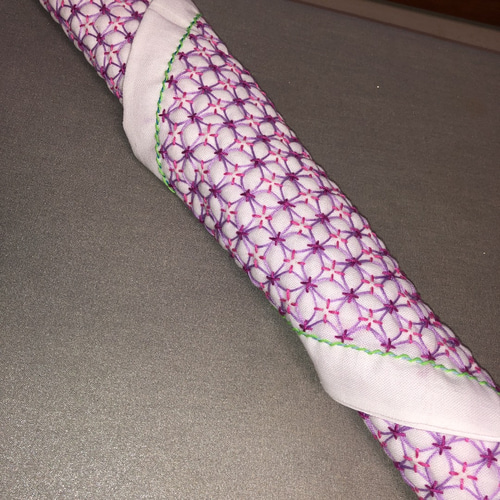 刺し子花ふきん 紫陽花刺し タペストリー・壁掛け KIKKI's 刺繍 FACTRY