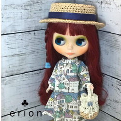 【信頼】 ブライスアウトフィット✳︎夏にピッタリ！！✳︎リボンの色が 着せ替え服・アウトフィット