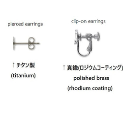 白鳥ピアス/イヤリング　ウェディングブライダルパーティ　チタン製アレルギー対応　Swans Earrings 7枚目の画像