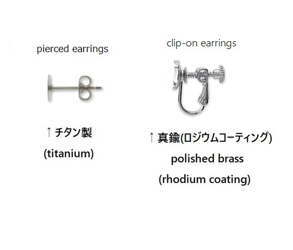 白鳥ピアス/イヤリング　ウェディングブライダルパーティ　チタン製アレルギー対応　Swans Earrings 7枚目の画像