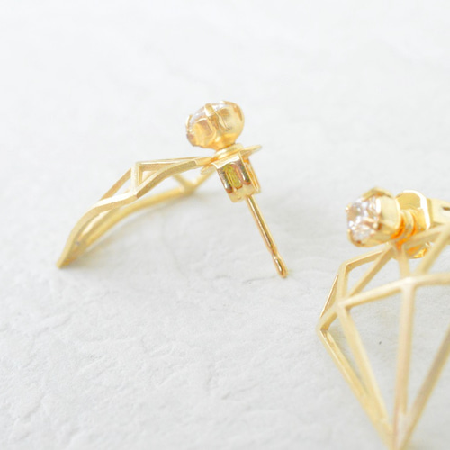 michiru◆ルビーピアス✧14kgf ☆SALE】宝石質ルビーの一粒ピアス【L-01】・イヤリング変更可