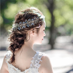 透明葉子頭飾~自然婚禮/新娘~帶梳子 第1張的照片