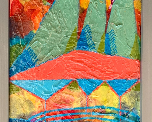 ホオズキ」原画 絵画 木製パネル