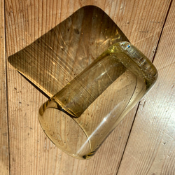 ビアグラス 琥珀色 小（琉球ガラス） 4枚目の画像