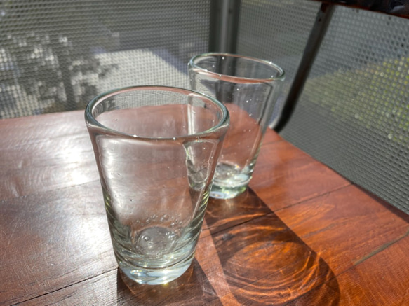 ビアグラス 透明色 小（琉球ガラス） 1枚目の画像