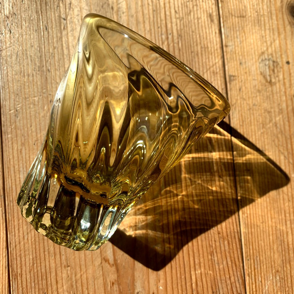 ロックグラス 琥珀色 小（琉球ガラス） 2枚目の画像