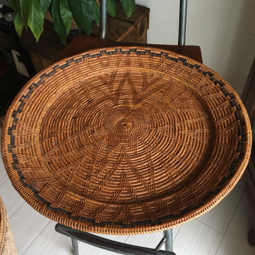 アタ トレー大 （インドネシアバリ島伝統工芸品） その他インテリア