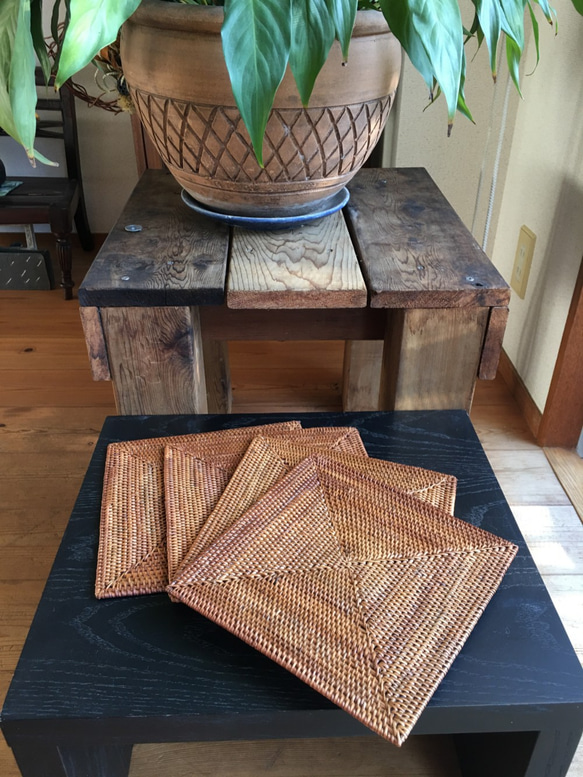 アタ　敷物　（インドネシアバリ島伝統工芸品） 4枚目の画像