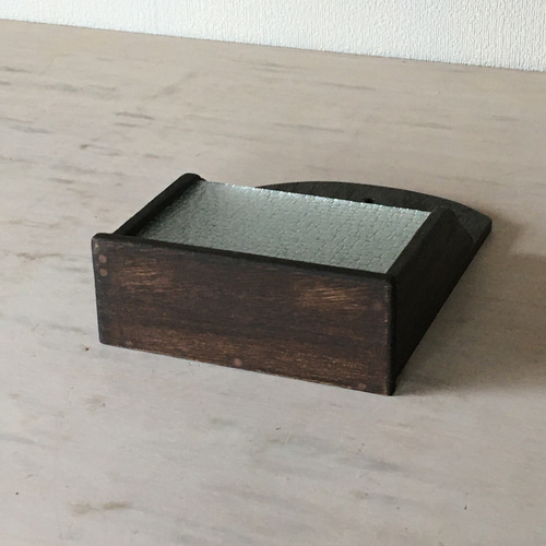 壁かけの状差し レターラック ウォールシェルフ 昭和レトロガラス ...