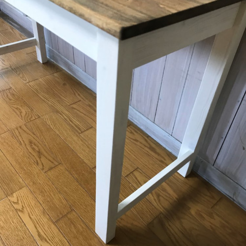 受注製作☆北欧デスク☆お洒落なツートン長机【1200】パソコン机☆