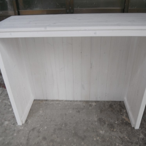 受注製作☆カウンターテーブル【1200】カントリー家具【ホワイト】無垢☆