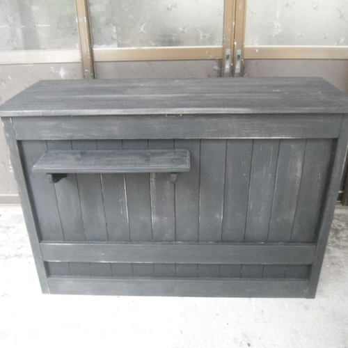 ☆受注製作☆グレー☆レジカウンターテーブル【1100】カントリー家具