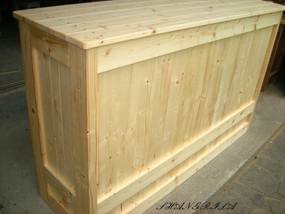 ［受注製作］☆受付カウンターテーブル　レジカウンター【1200】カントリー調【ナチュラル】☆