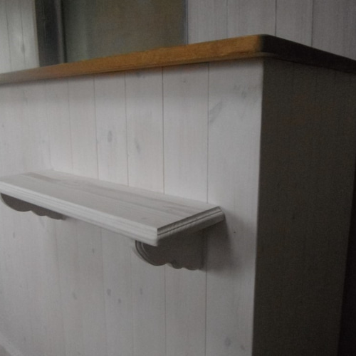 受注製作☆北欧☆カウンターテーブル1200☆シェルフ付；棚なし