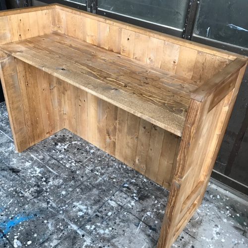 受注製作］受付カウンターテーブル レジカウンター☆【コの字型レジ用